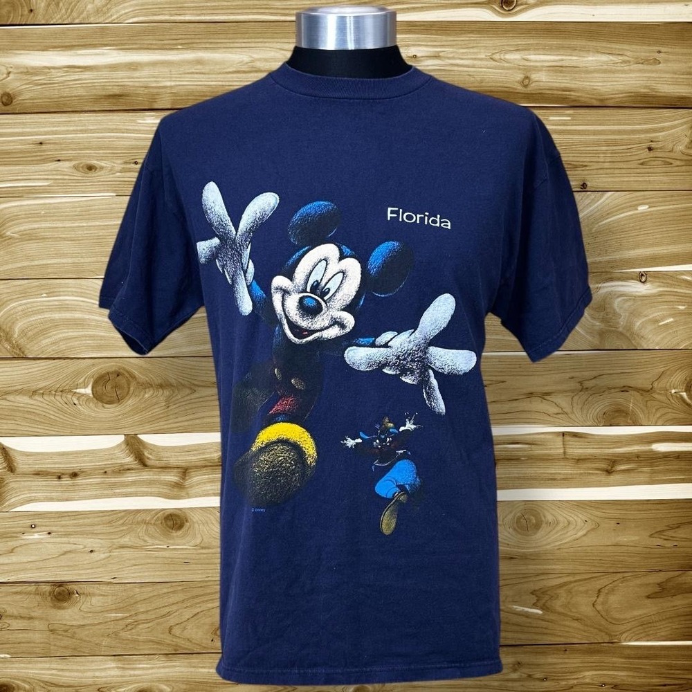 Vintage Sherry's Disney‎ Florida Mickey Mouse Goofy Graphic Tee Shirt Size L